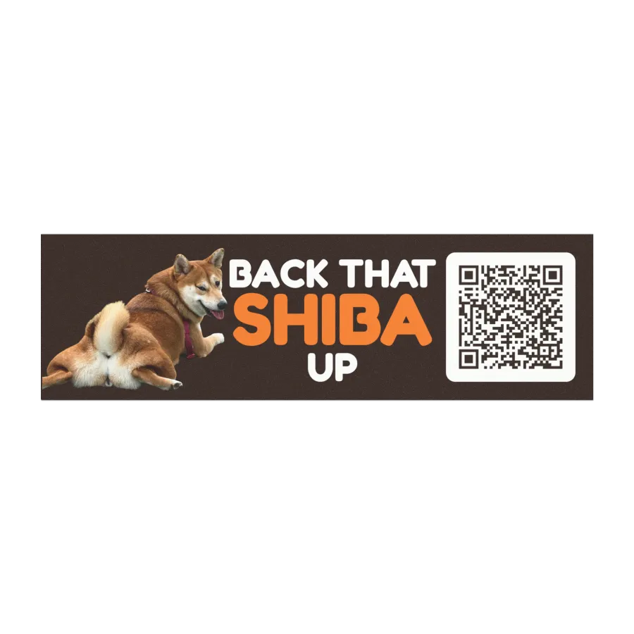 Back That Shiba Up - Espresso